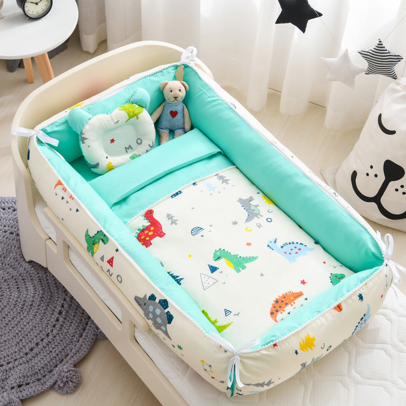 Nid de couchage portable pour bébé avec couette Berceau pour nouveau-né Berceau pour nouveau-né avec housse amovible Nid pour tout-petits