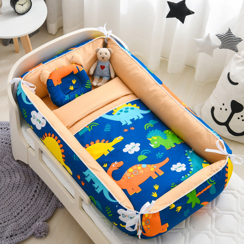 Nid de couchage portable pour bébé avec couette Berceau pour nouveau-né Berceau pour nouveau-né avec housse amovible Nid pour tout-petits