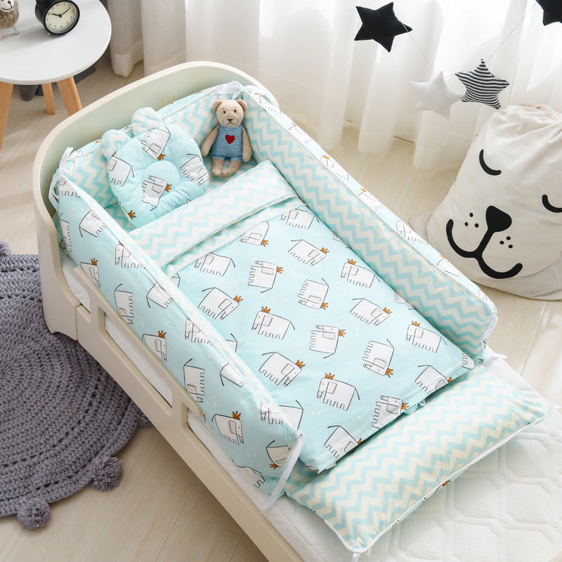 Nid de couchage portable pour bébé avec couette Berceau pour nouveau-né Berceau pour nouveau-né avec housse amovible Nid pour tout-petits