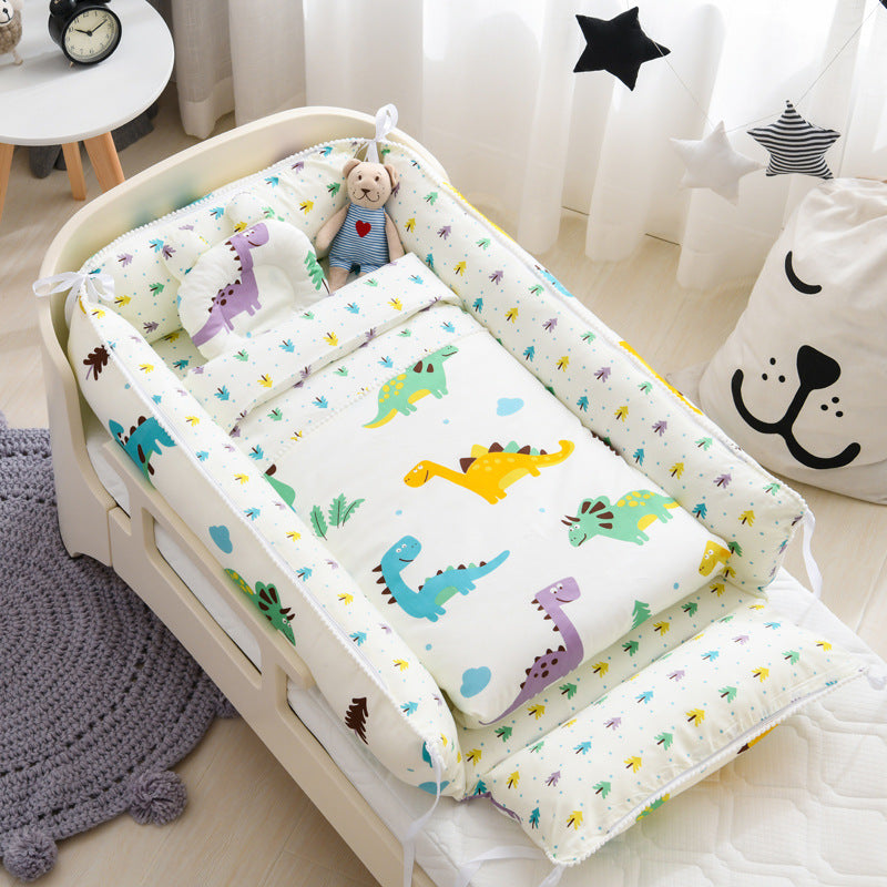 Nid de couchage portable pour bébé avec couette Berceau pour nouveau-né Berceau pour nouveau-né avec housse amovible Nid pour tout-petits