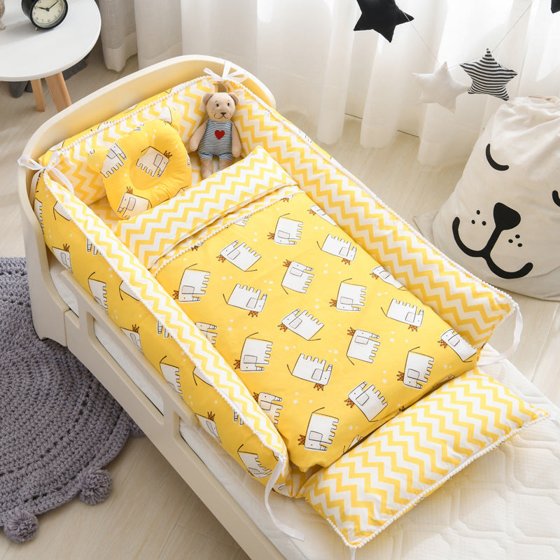 Nid de couchage portable pour bébé avec couette Berceau pour nouveau-né Berceau pour nouveau-né avec housse amovible Nid pour tout-petits